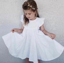 Load image into Gallery viewer, White Summer dress ( free personalisation)