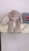 Load and play video in Gallery viewer, Personalised Bunny Teddy and Blanket
